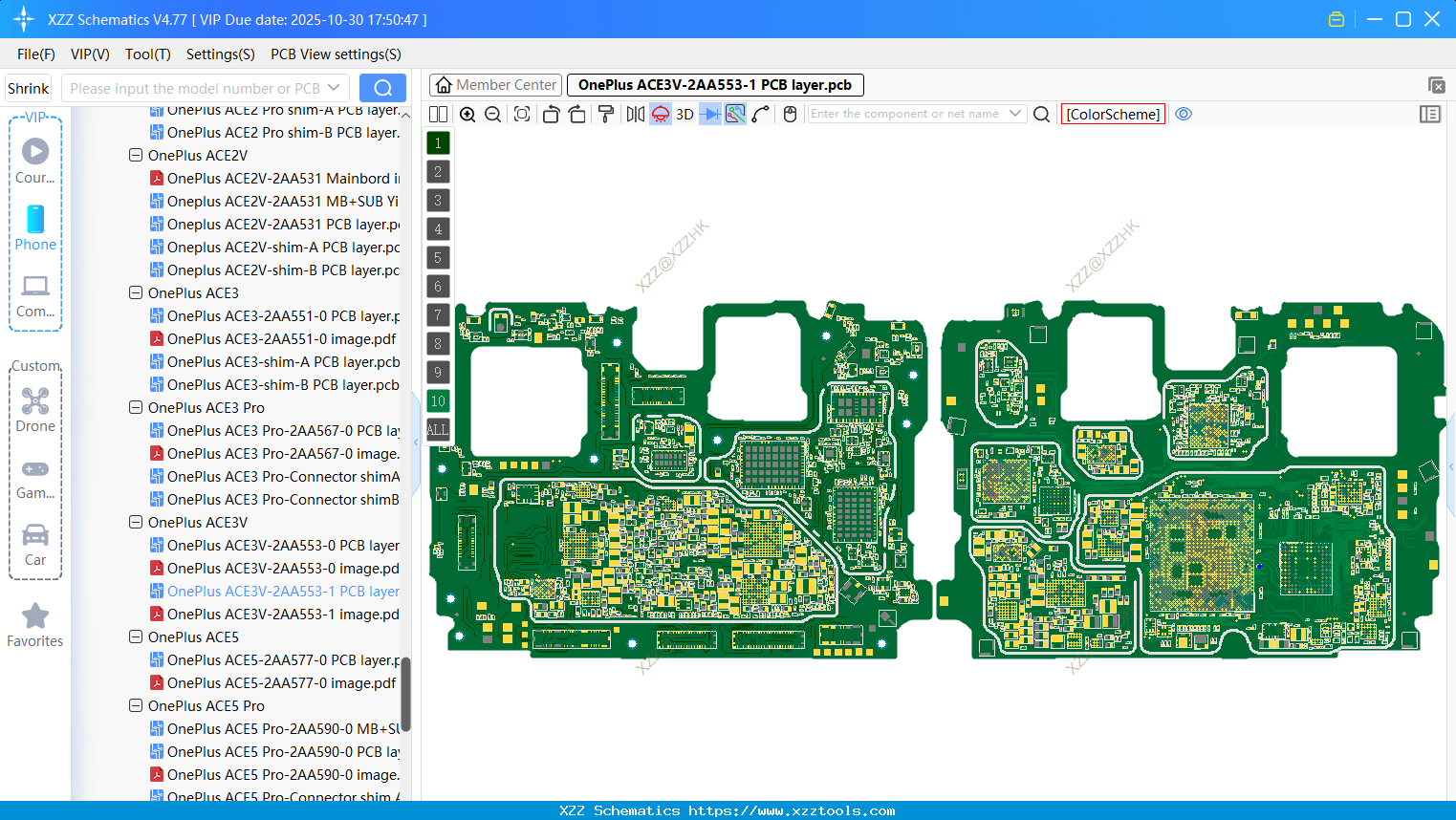 OnePlus ACE3V-2AA553-1 PCB Layer